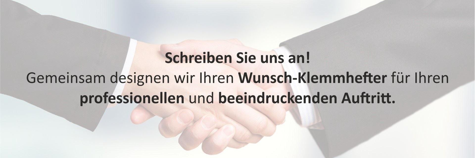 Zwei Menschen geben sich die Hand im Hintergrund, Text überlagert das Bild – Symbol für Zusammenarbeit und Kommunikation