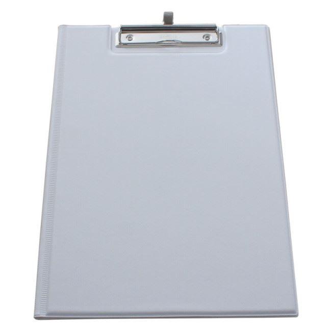 Klemmmappe A4 aus PVC-Weichfolie in weiß