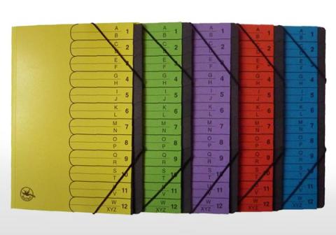 Ordnungsmappen aus umweltfreundlichem Colorkarton