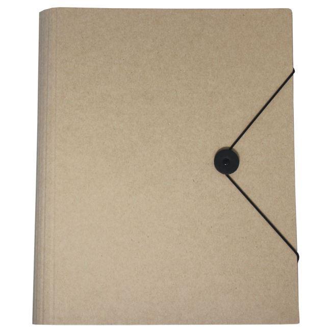 Ringbuch aus Atlpapier, in naturbraun