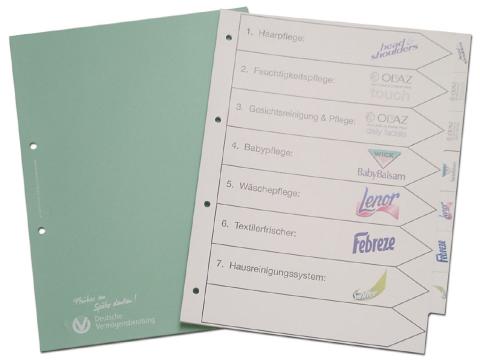 Register mit individuellem Druck