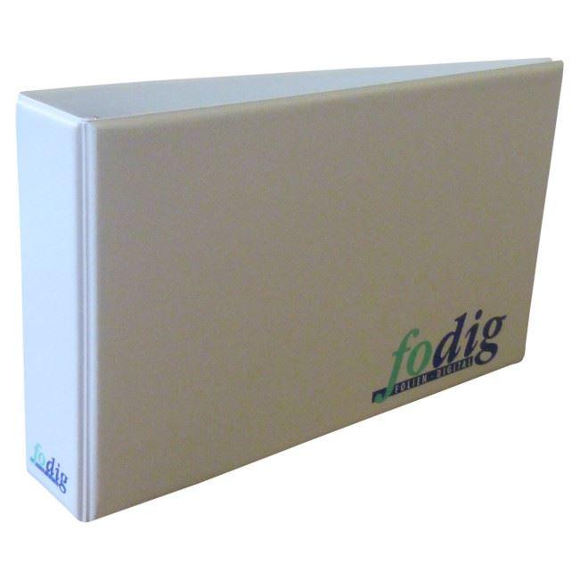 Kontoauszugsordner in weiß mit Druck